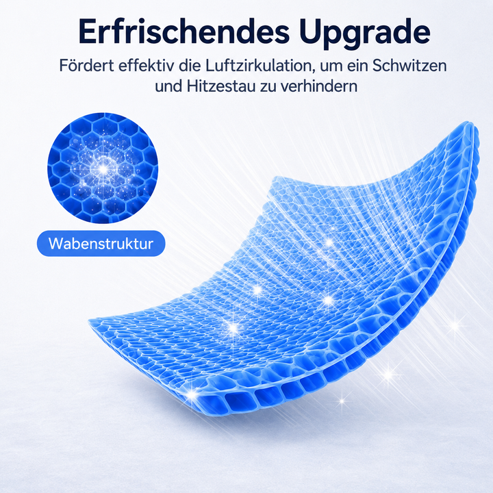 SitzWohl™ Ergonomisches Gel-Sitzkissen