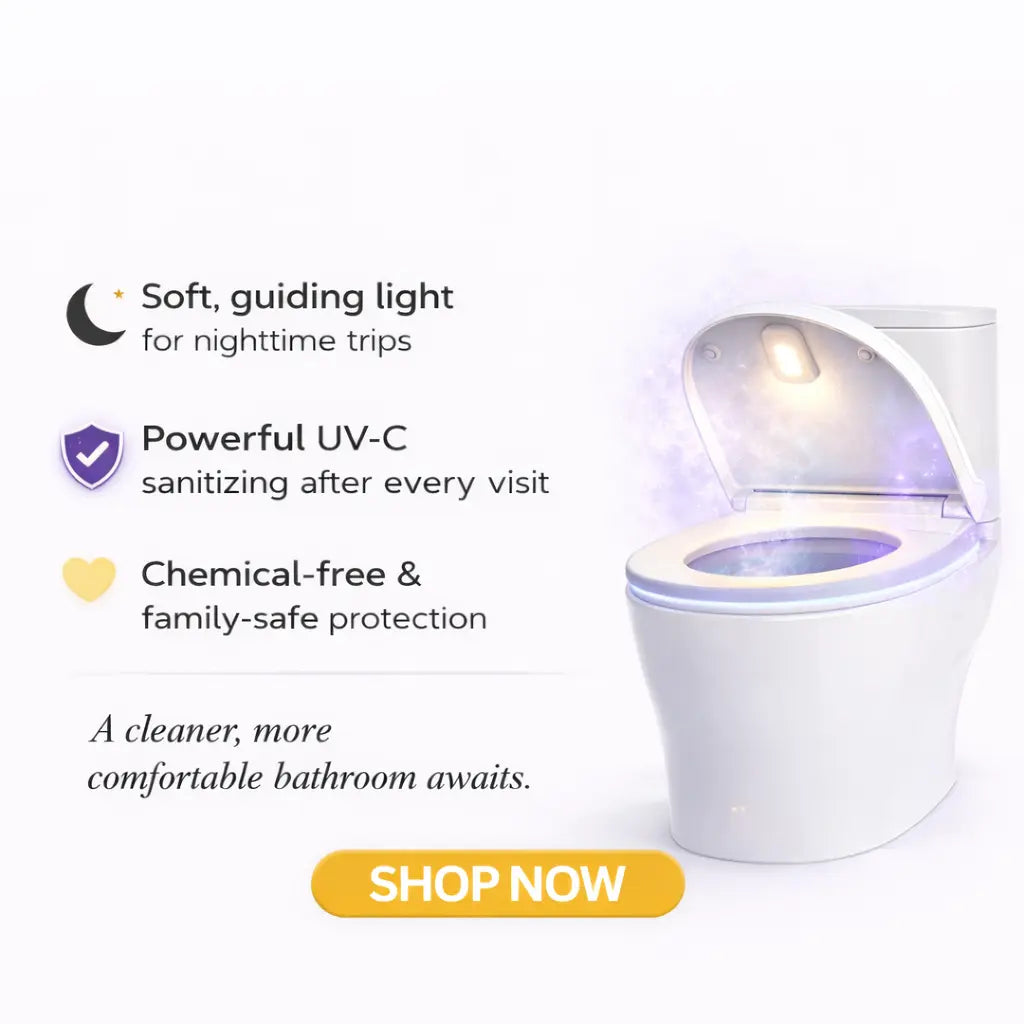 WCGlanz™ Automatischer UV-C-Toilettenreiniger mit LED-Nachtlicht