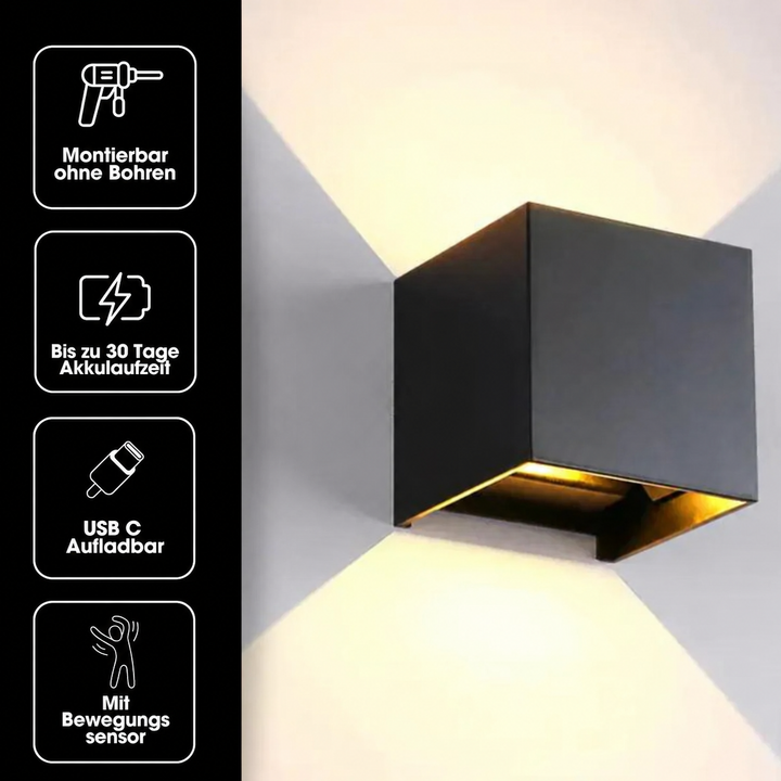 LichtAura™ Moderne LED-Wandleuchte mit Bewegungssensor