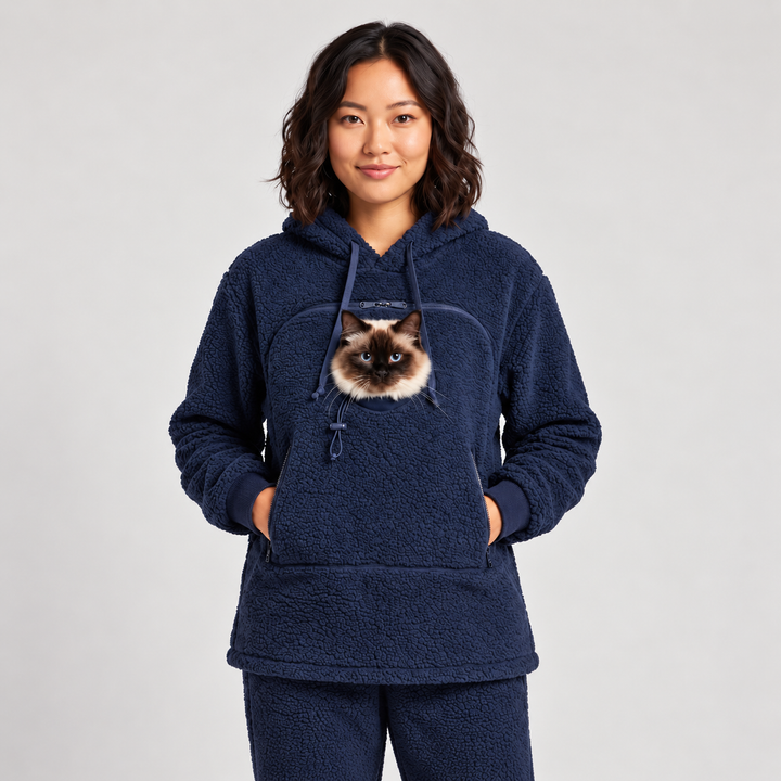 KatzenKuschel™ Flauschiger Katzen-Hoodie für Damen