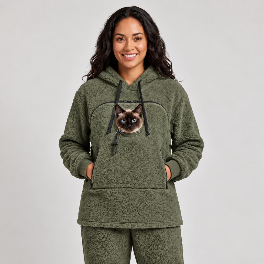 KatzenKuschel™ Flauschiger Katzen-Hoodie für Damen