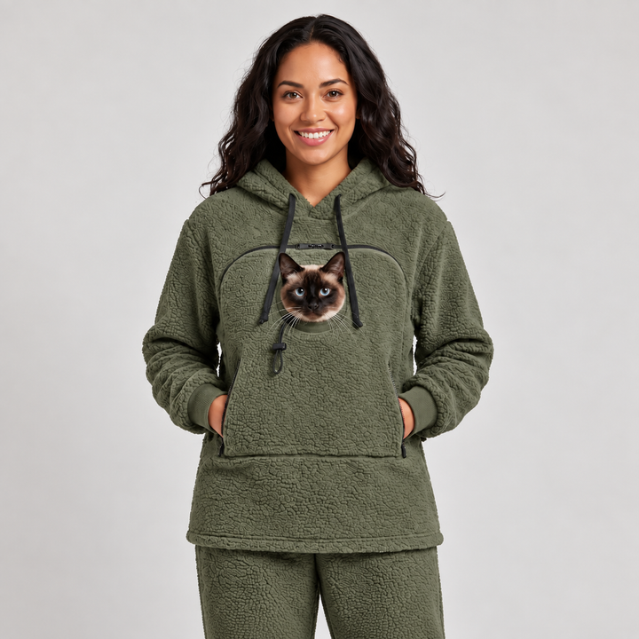 KatzenKuschel™ Flauschiger Katzen-Hoodie für Damen