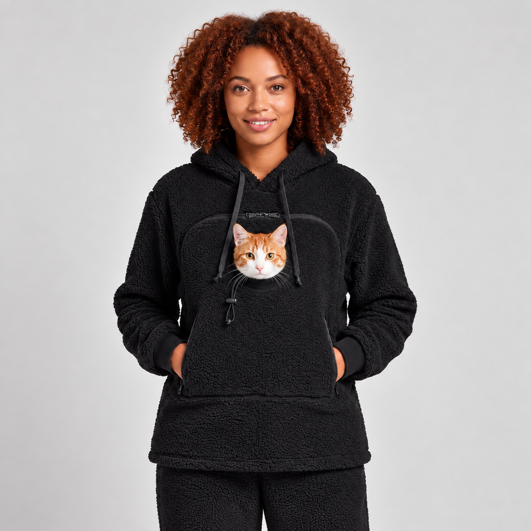 KatzenKuschel™ Flauschiger Katzen-Hoodie für Damen