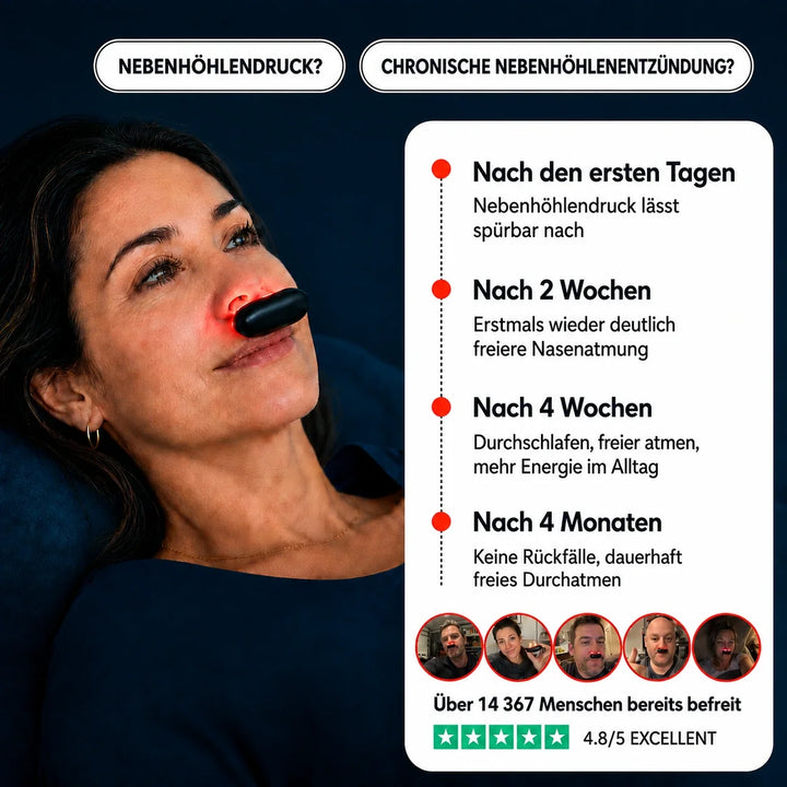 NasenLicht™ Rotlicht-Nasenpflegegerät