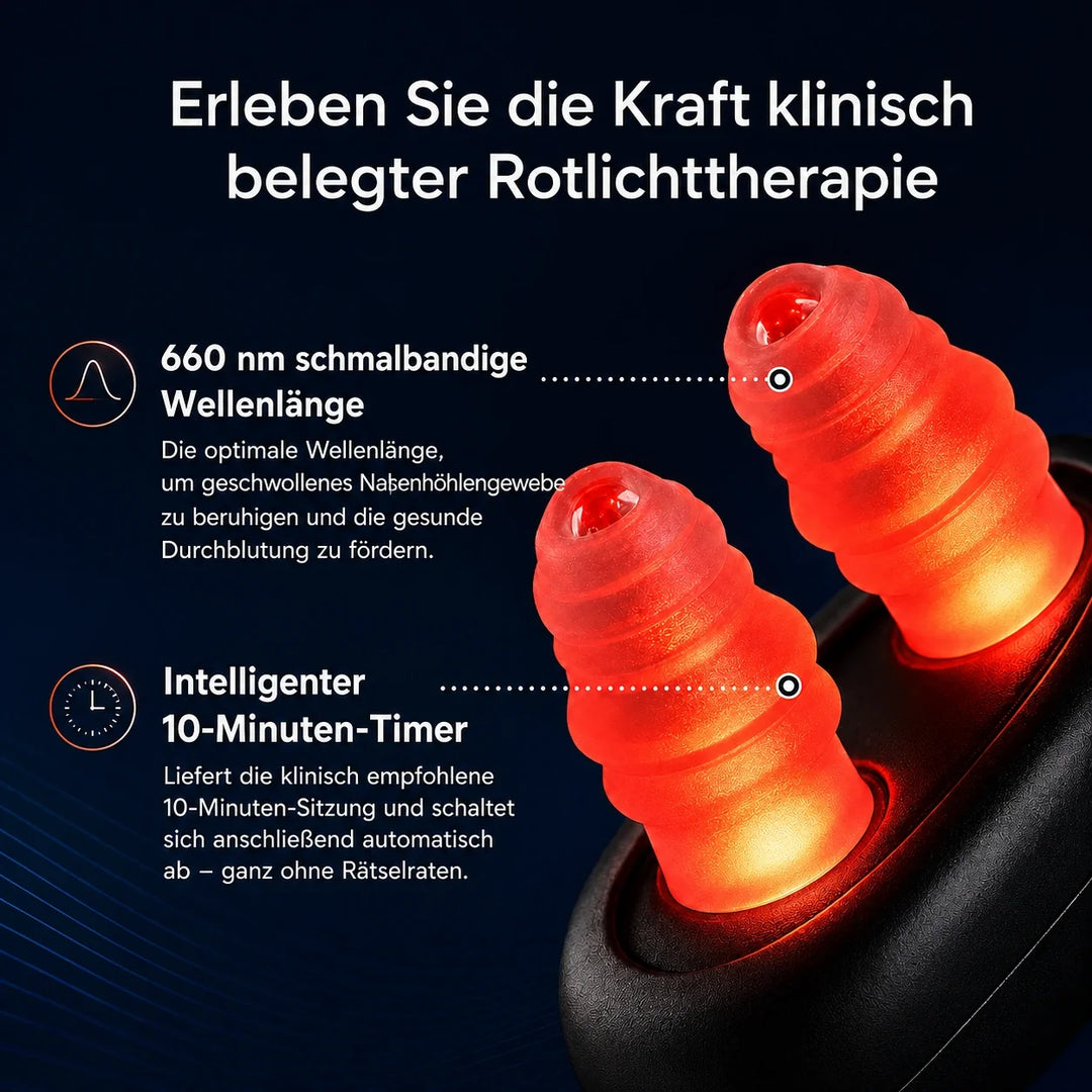 NasenLicht™ Rotlicht-Nasenpflegegerät