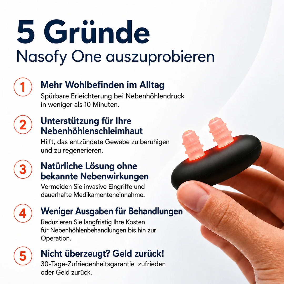NasenLicht™ Rotlicht-Nasenpflegegerät