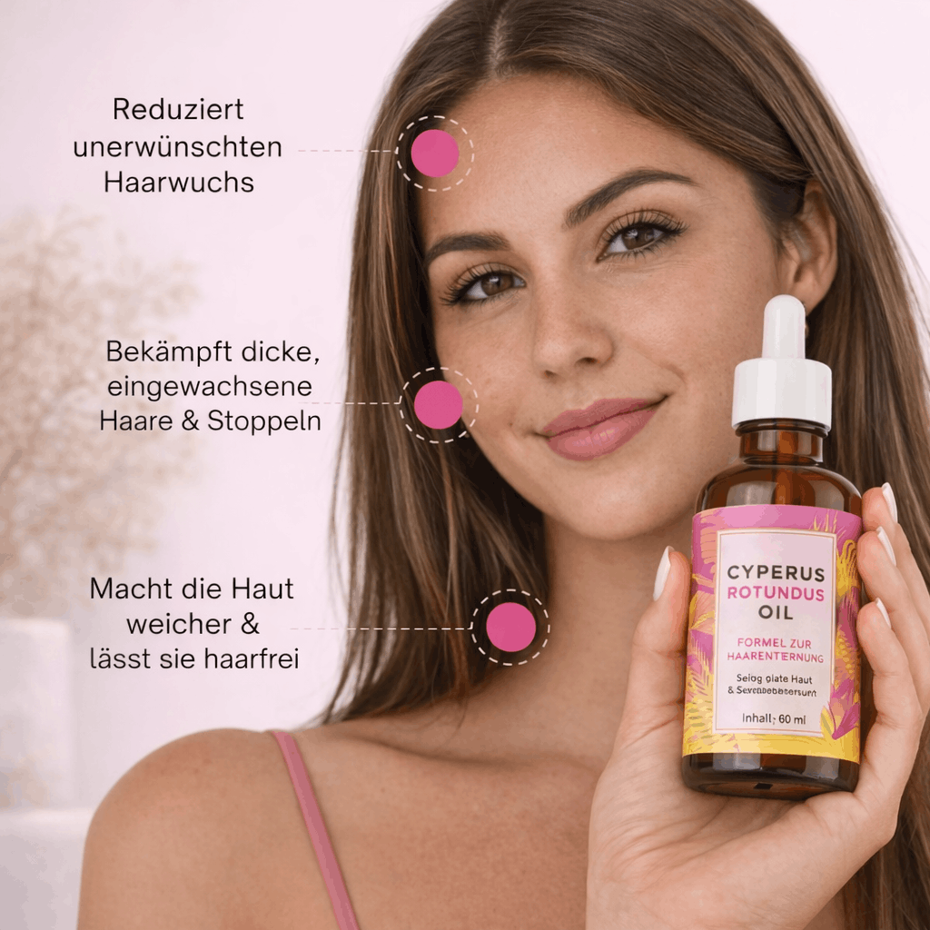 VelvetSkin™ Cyperus-Haarentfernungsöl für sanfte Pflege