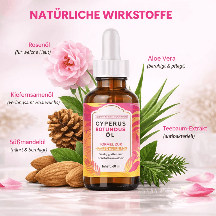 VelvetSkin™ Cyperus-Haarentfernungsöl für sanfte Pflege