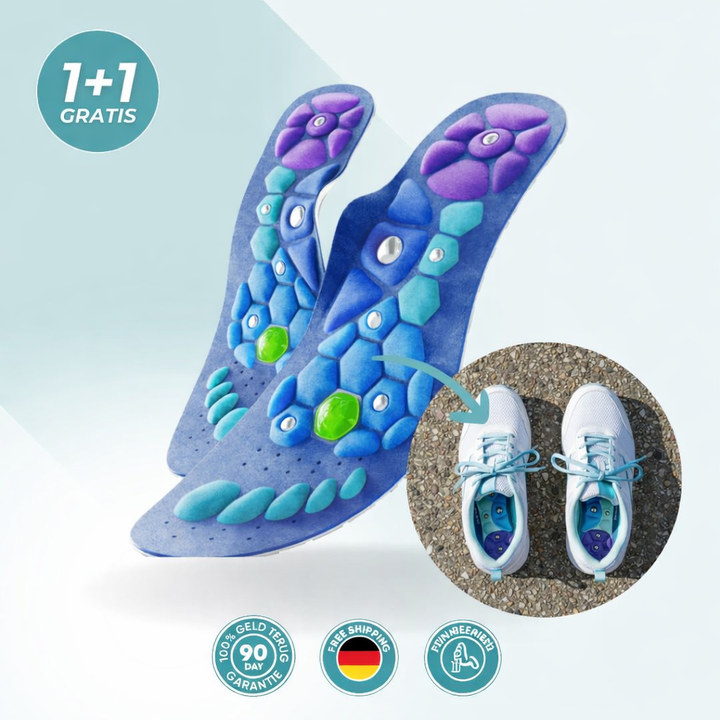 1 + 1 GRATIS | Relivora™ | Magnetische Einlegesohlen für mehr Bewegung & Leichtigkeit