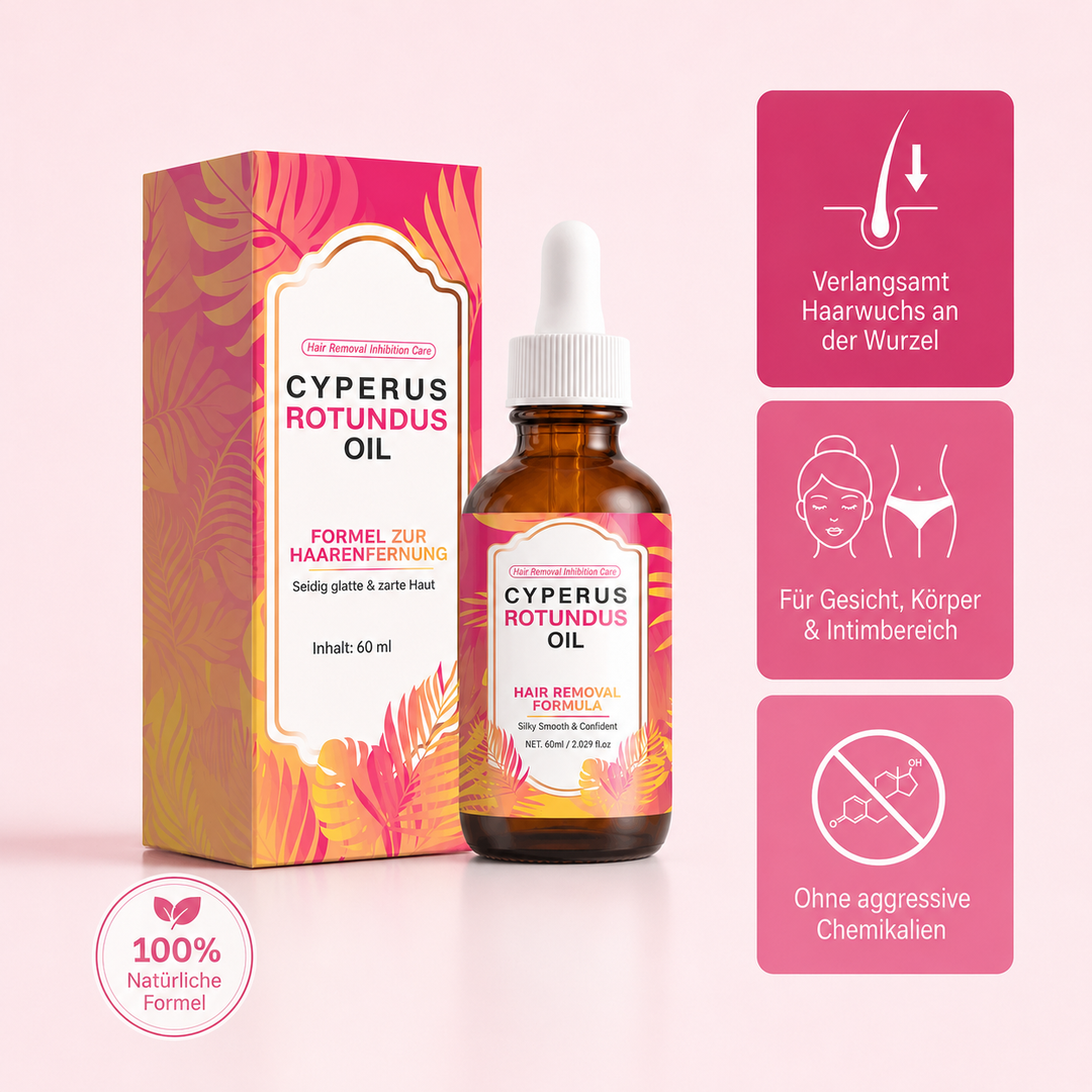 VelvetSkin™ Cyperus-Haarentfernungsöl für sanfte Pflege