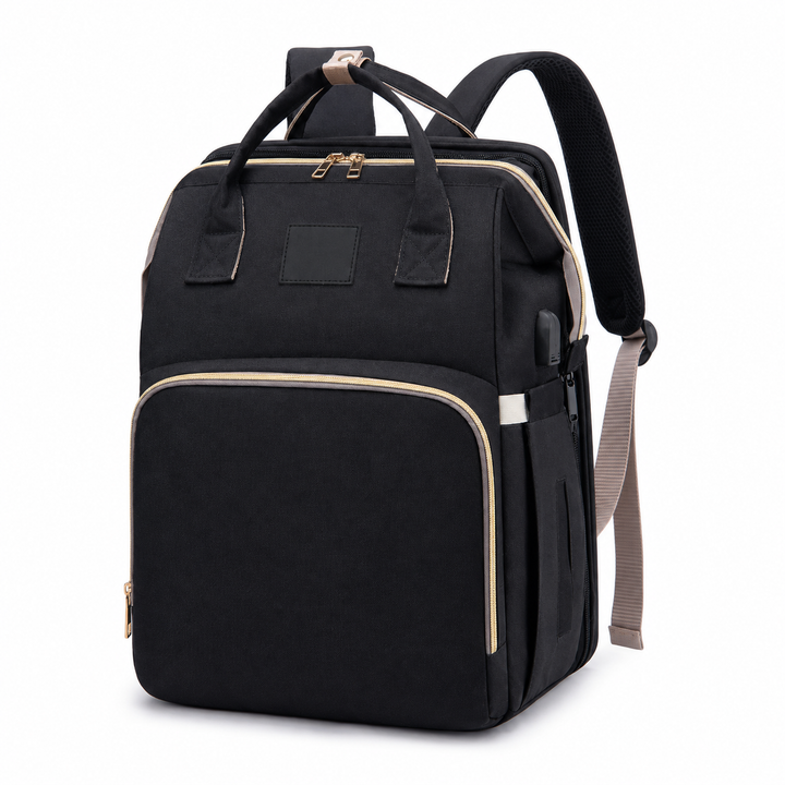 BabyNest™ 3-in-1 Wickelrucksack mit Reisebett