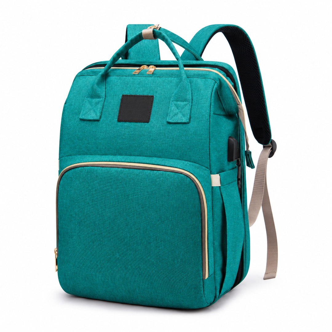 BabyNest™ 3-in-1 Wickelrucksack mit Reisebett