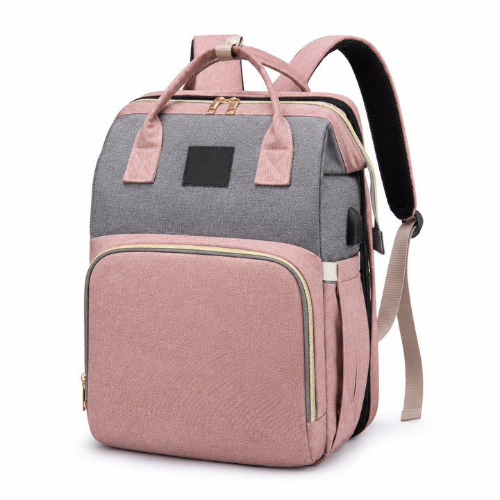 BabyNest™ 3-in-1 Wickelrucksack mit Reisebett