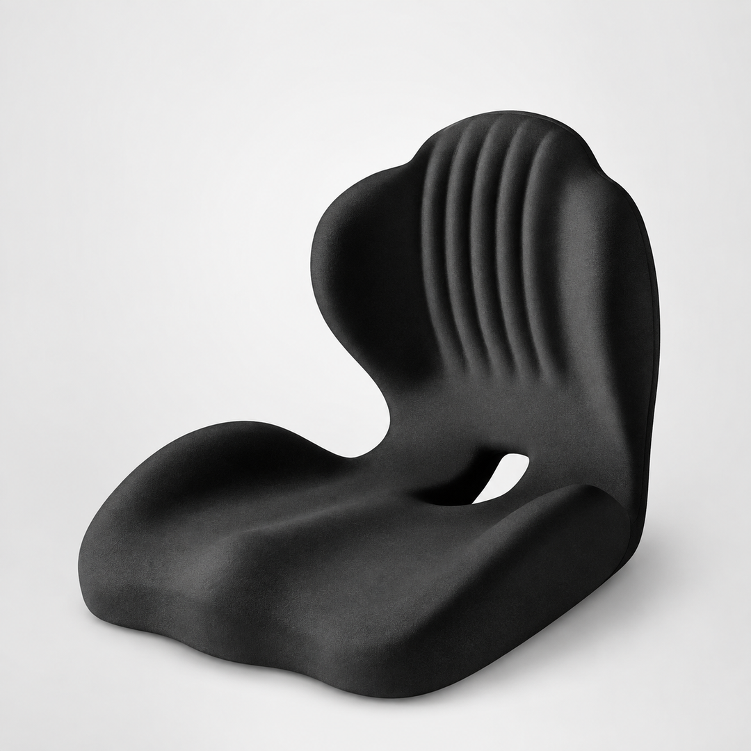 SitzWohl™ Ergonomisches Sitzkissen mit Rückenstütze