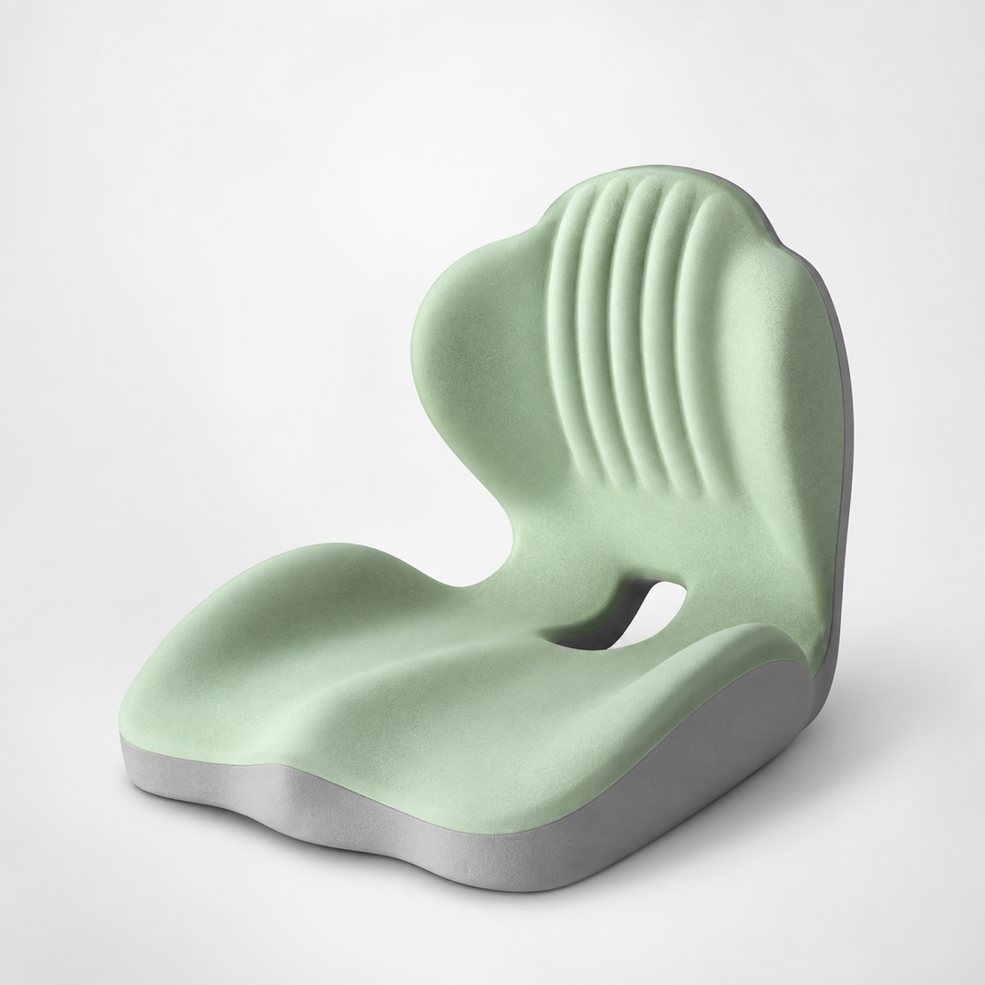 SitzWohl™ Ergonomisches Sitzkissen mit Rückenstütze