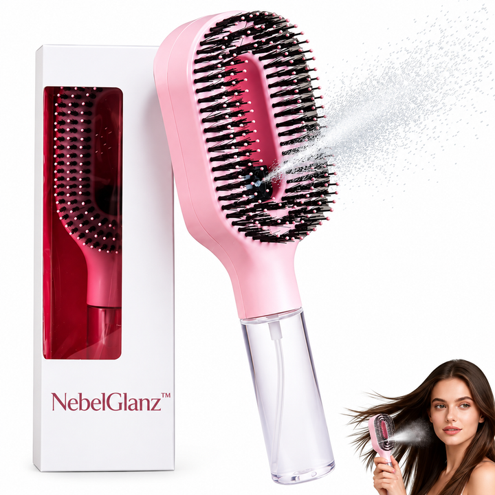 NebelGlanz™ Haarbürste mit integriertem Sprühnebel