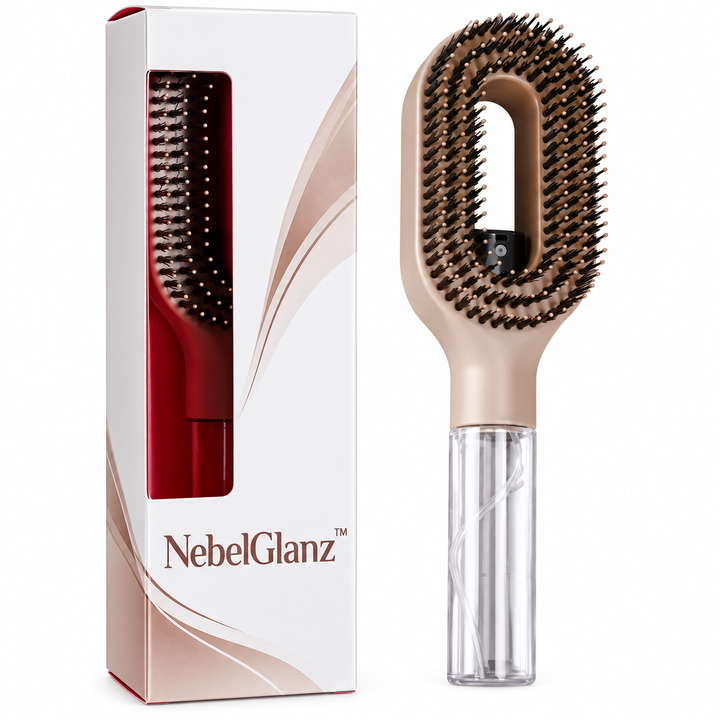 NebelGlanz™ Haarbürste mit integriertem Sprühnebel