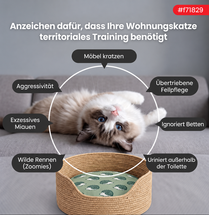 KatzenNest™ Geflochtener Seilkorb für Katzen