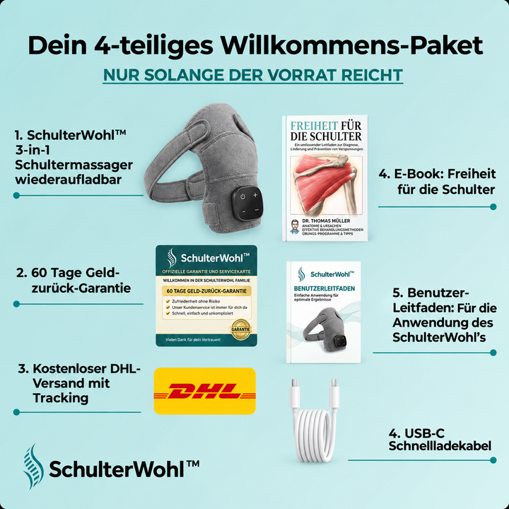 SchulterWohl™ 3-in-1 Schulter-Massagegerät