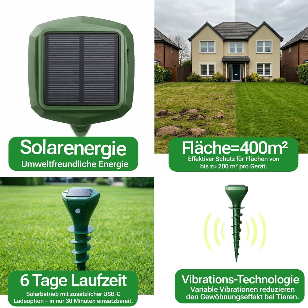 BodenWacht™ Ultraschall-Tiervertreiber