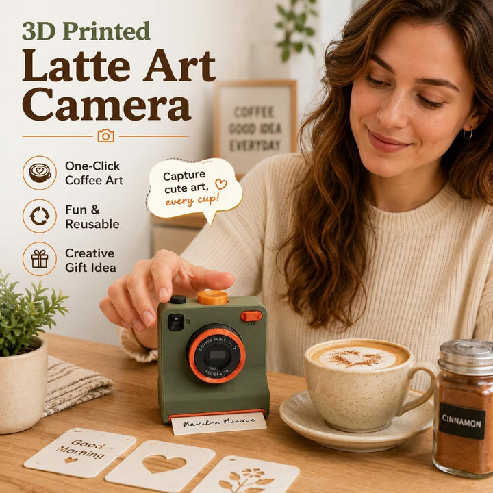 KaffeeKunst™ Kreativer Latte-Art-Schablonendrucker
