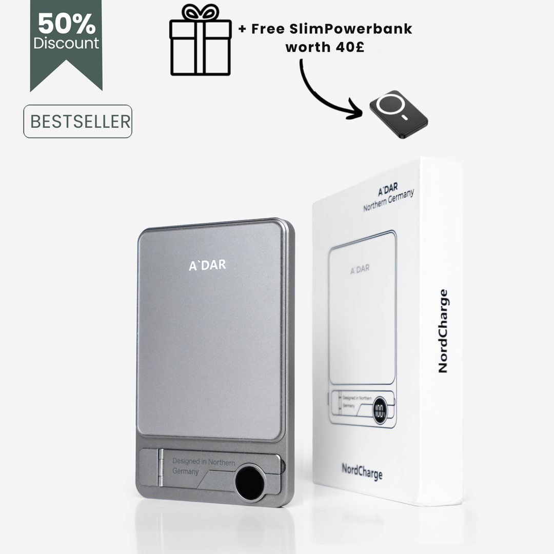 NordCharge Magnetische Powerbank mit starkem Halt und Schutz