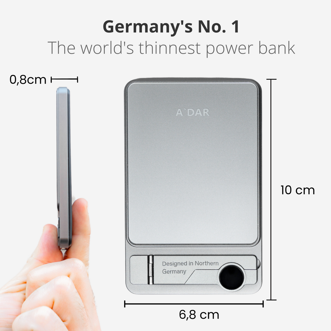 NordCharge Magnetische Powerbank mit starkem Halt und Schutz