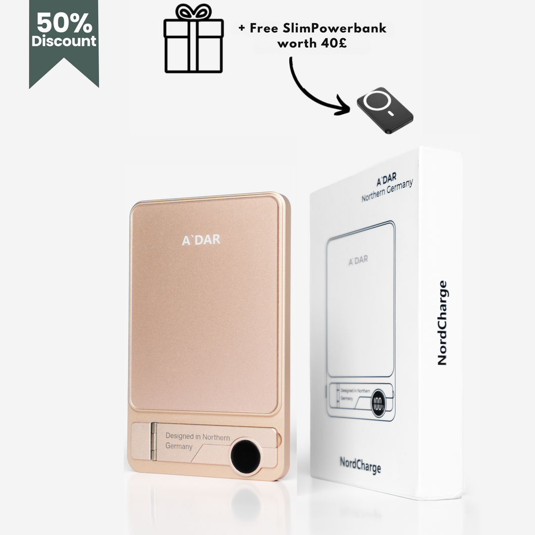 NordCharge Magnetische Powerbank mit starkem Halt und Schutz