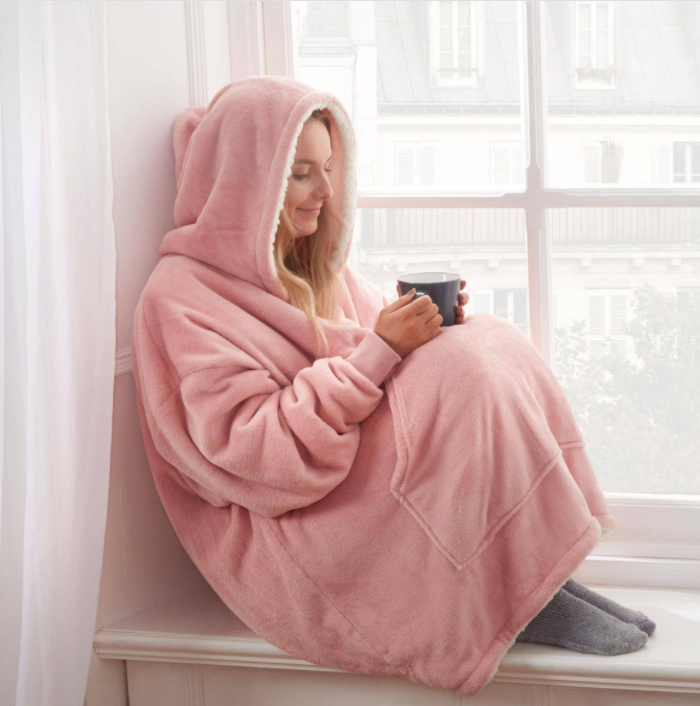 WärmeWolke™ Kuscheliger Oversize-Hoodie aus Sherpa-Fleece