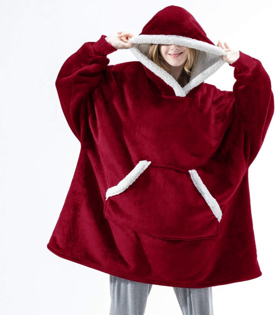 WärmeWolke™ Kuscheliger Oversize-Hoodie aus Sherpa-Fleece