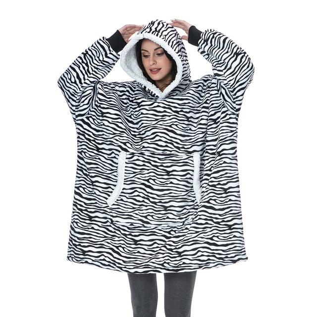 WärmeWolke™ Kuscheliger Oversize-Hoodie aus Sherpa-Fleece