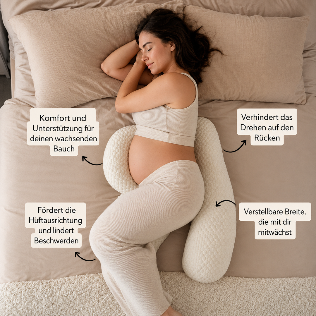 SleepBloom™-Schwangerschaftskissen entlastet und sorgt für mehr Komfort