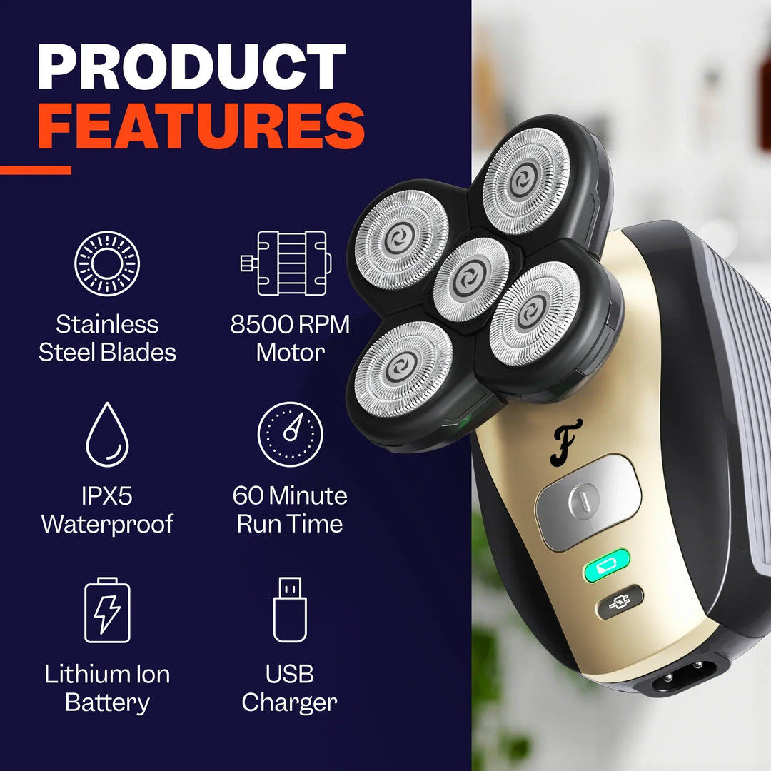 Mühelose Kopfrasur: Der unverzichtbare Rasierer für Glatzenträger