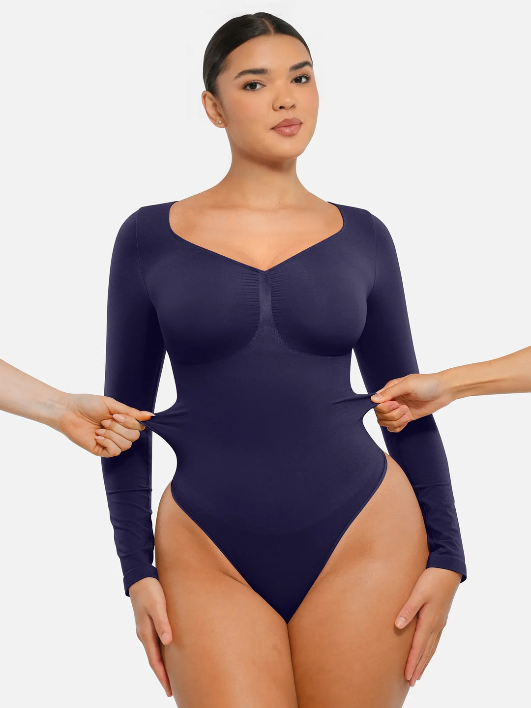 Curvevo™ Nahtloser Langarm-Bodysuit
