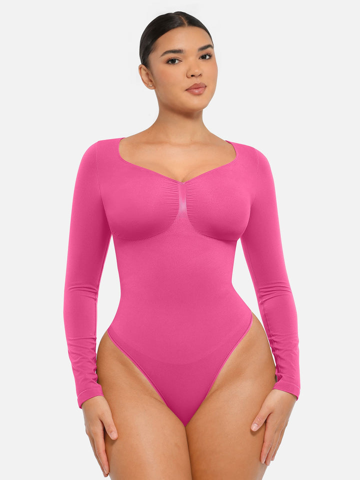 Curvevo™ Nahtloser Langarm-Bodysuit