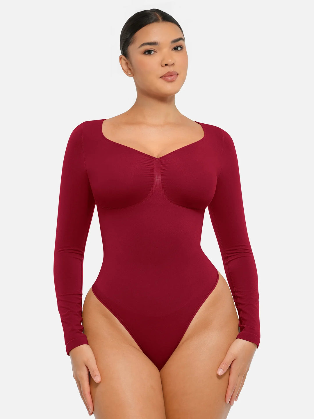 Curvevo™ Nahtloser Langarm-Bodysuit