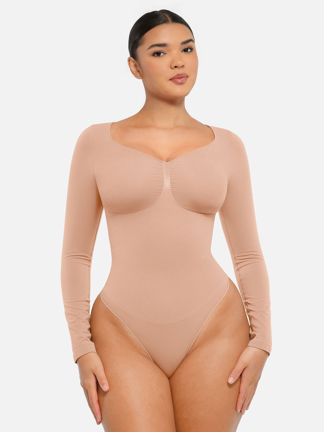 Curvevo™ Nahtloser Langarm-Bodysuit