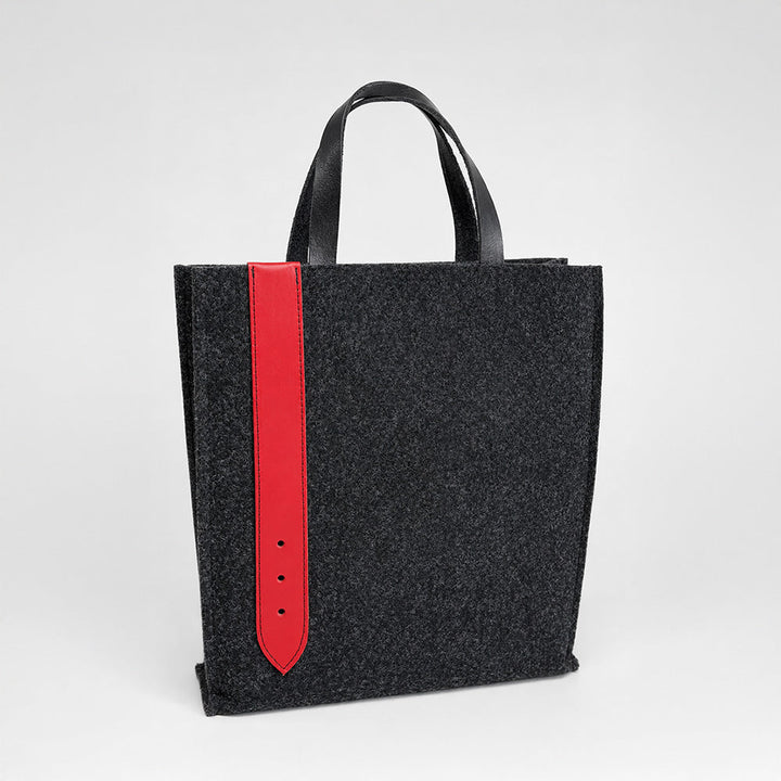 Filztasche mit Ledergriffen – langlebig und vielseitig einsetzbar