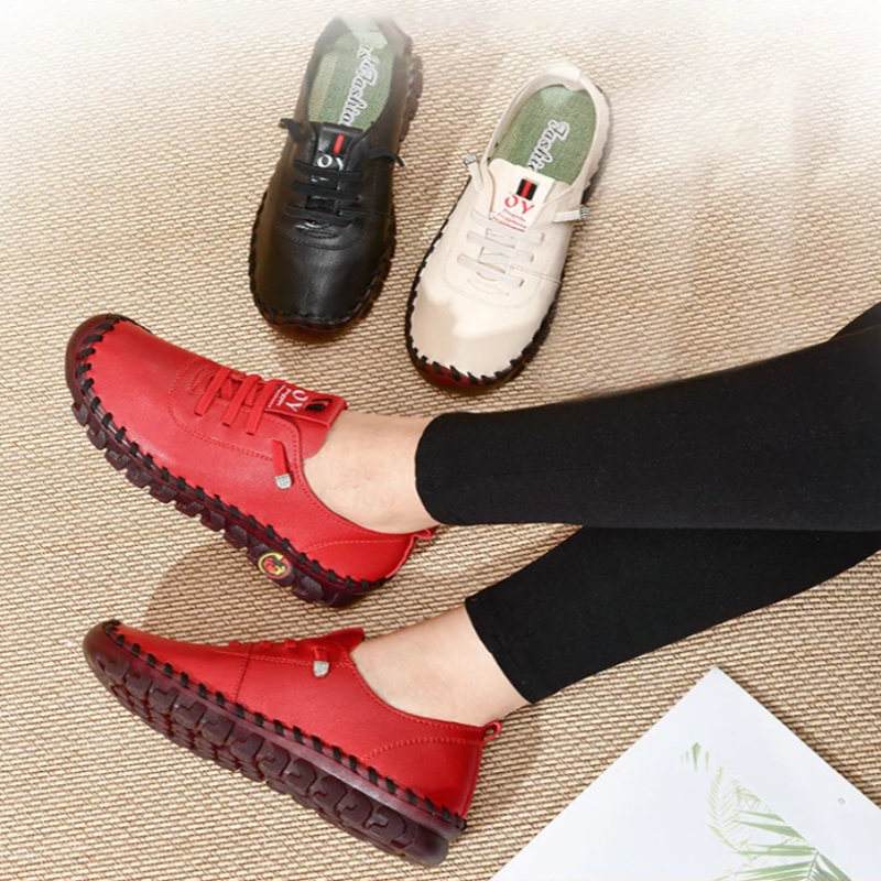 Produktbild von Damen Orthopädische Lederschuhe – Bequeme Alltagsschuhe