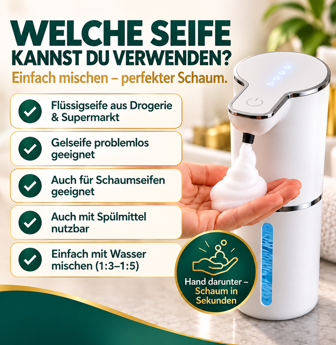 SchaumZauber™ Berührungsloser Schaumseifenspender