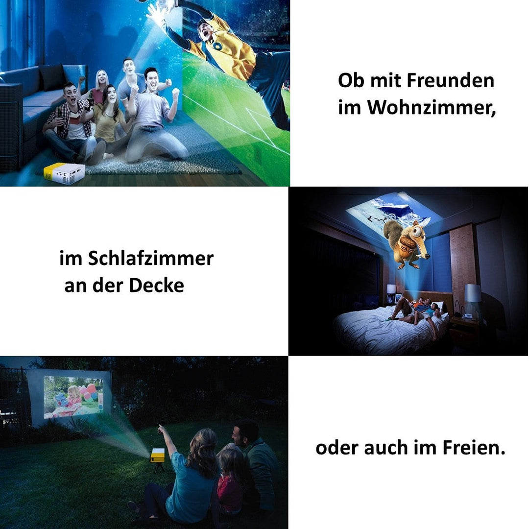 UltraLite Mini Beamer – Kompakt, Tragbar & Hochauflösend