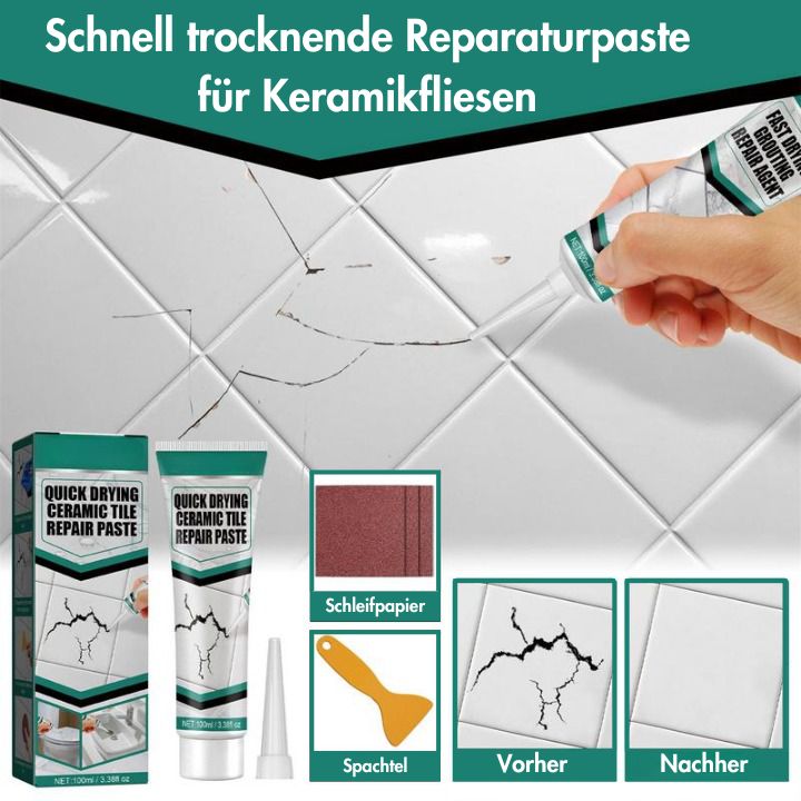 1 + 1 GRATIS | SpeedyfixKleber™ Schnell trocknende Reparaturpaste für Keramikfliesen