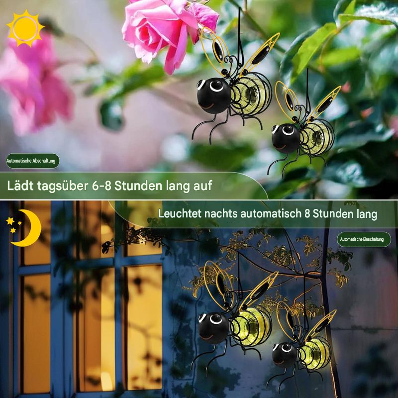 BienenLicht™ Solar-Gartenleuchte zum Aufhängen