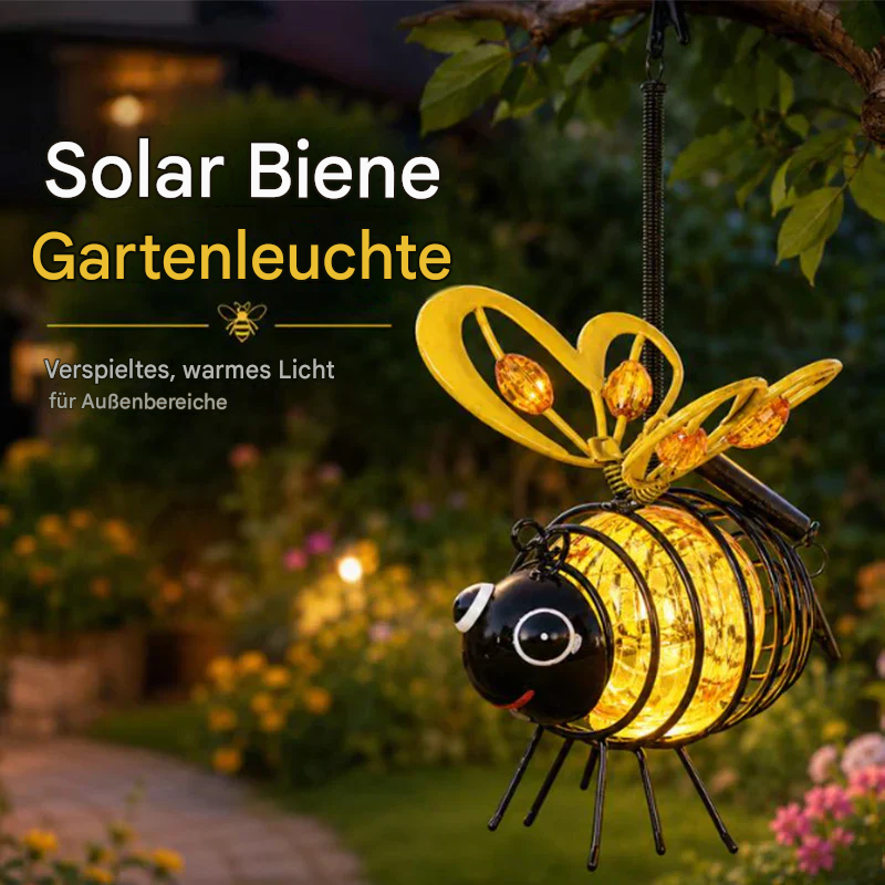 BienenLicht™ Solar-Gartenleuchte zum Aufhängen