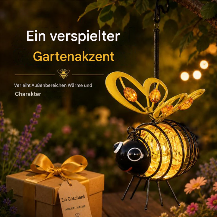 BienenLicht™ Solar-Gartenleuchte zum Aufhängen