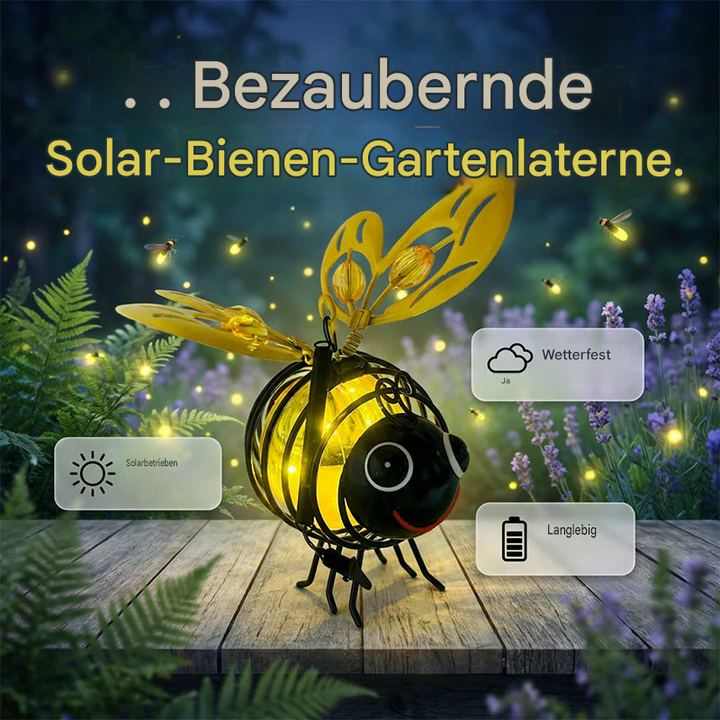 BienenLicht™ Solar-Gartenleuchte zum Aufhängen