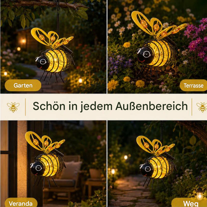 BienenLicht™ Solar-Gartenleuchte zum Aufhängen