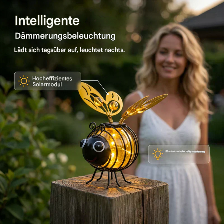BienenLicht™ Solar-Gartenleuchte zum Aufhängen