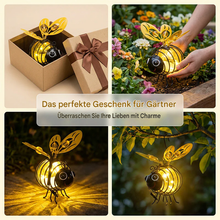 BienenLicht™ Solar-Gartenleuchte zum Aufhängen