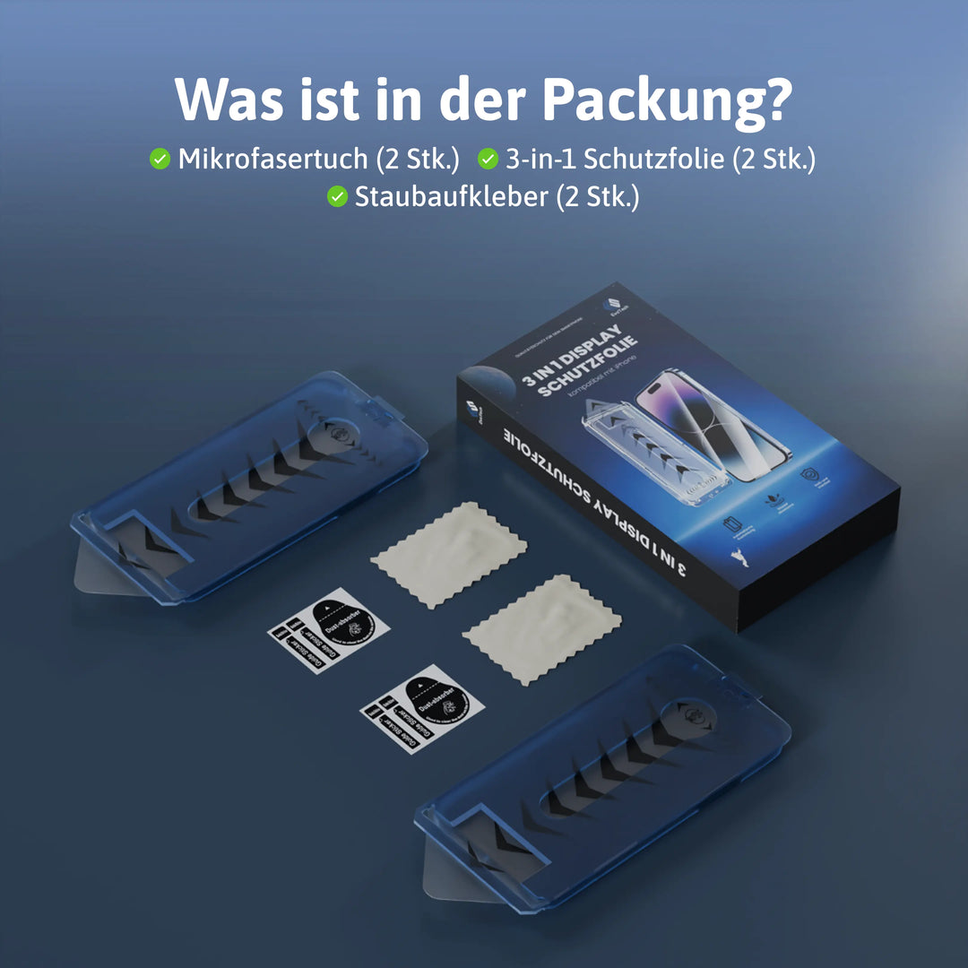 EvoShield™ 3-in-1-Displayschutz für das iPhone mit 9H-Schutz